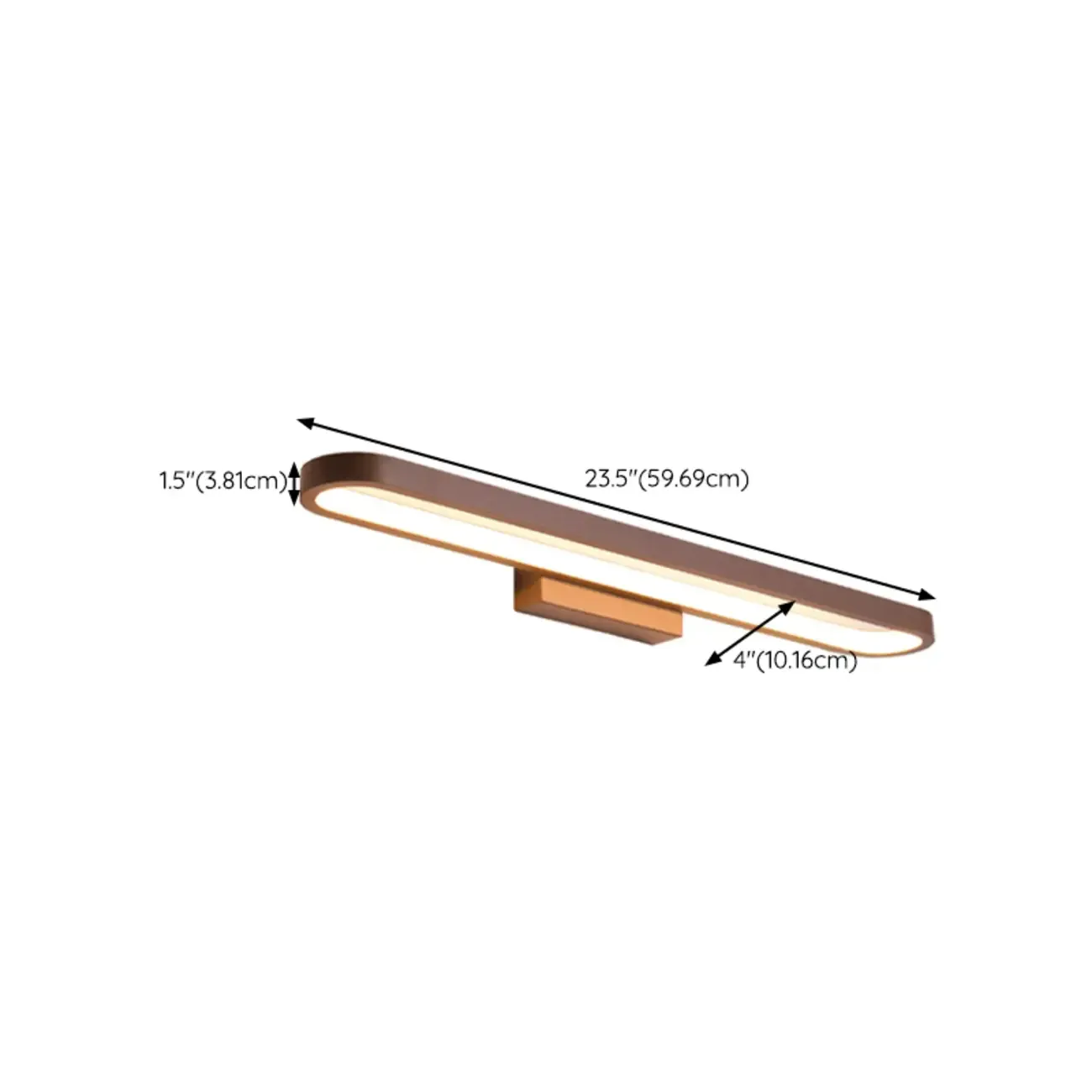 Modern White LED Vanity Light with Silica Gel Shade Image - 14