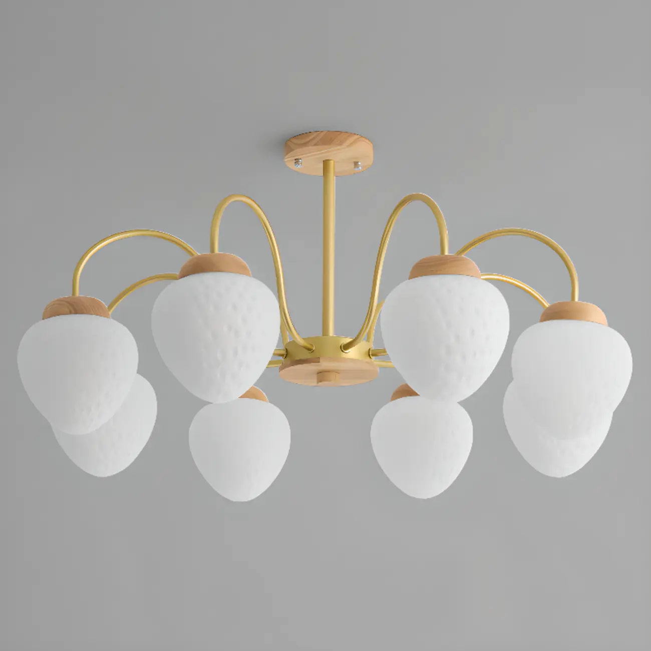 3/5/8-Light Modern Globe Ceiling Chandelier with Glass Shades Image - 9 | homeyfad