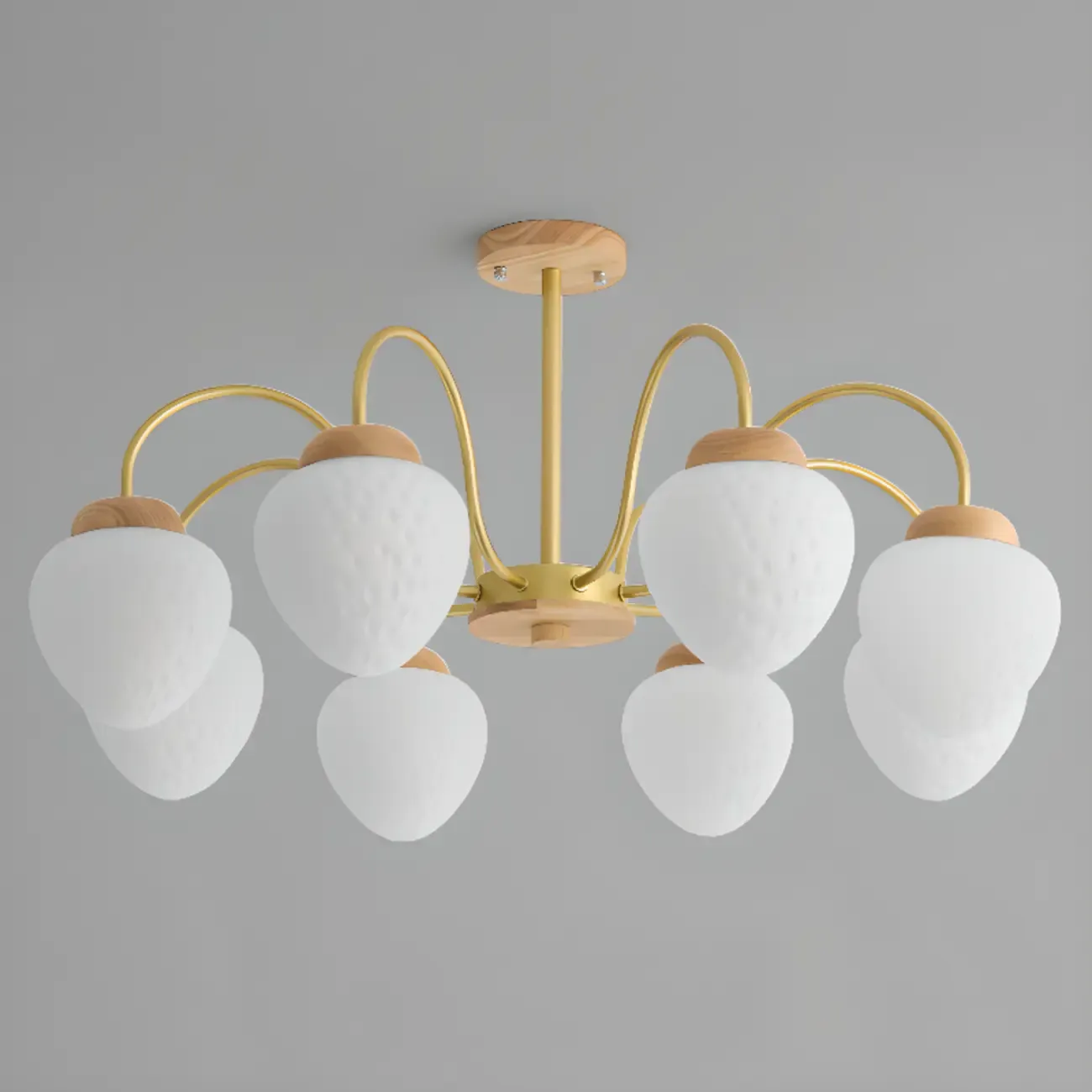 3/5/8-Light Modern Globe Ceiling Chandelier with Glass Shades Image - 9