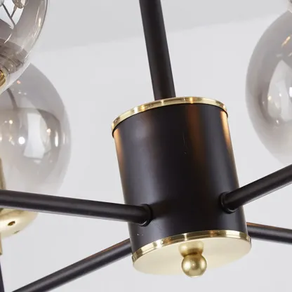 Modern Glass Globe Chandelier for Living Room Decor Image - 12