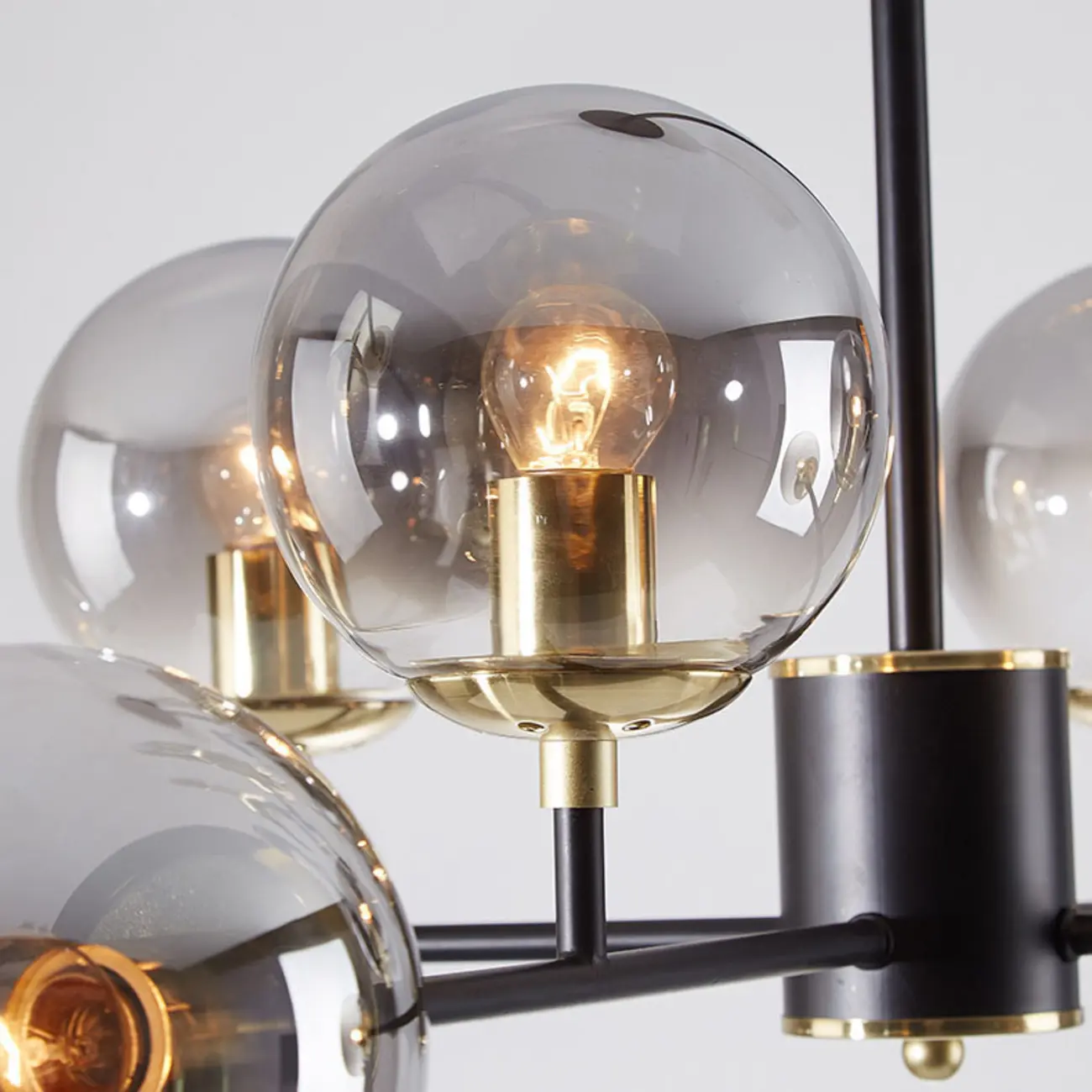 Modern Glass Globe Chandelier for Living Room Decor Image - 14 | homeyfad