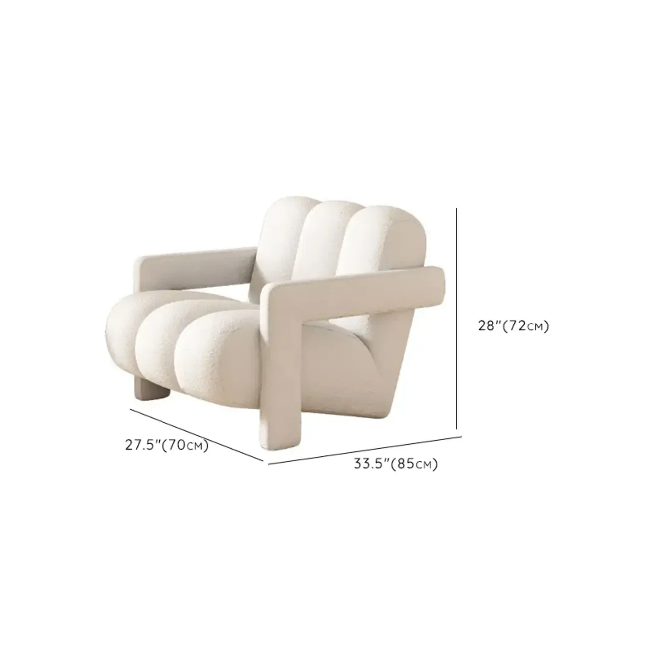 Velvet/Sherpa Reclining Lounge Chair for Living Room #size