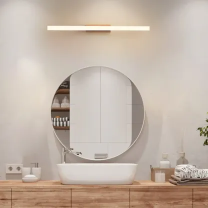 Simple Wall-Mounted LED Vanity Light for Bathroom decor Image - 2