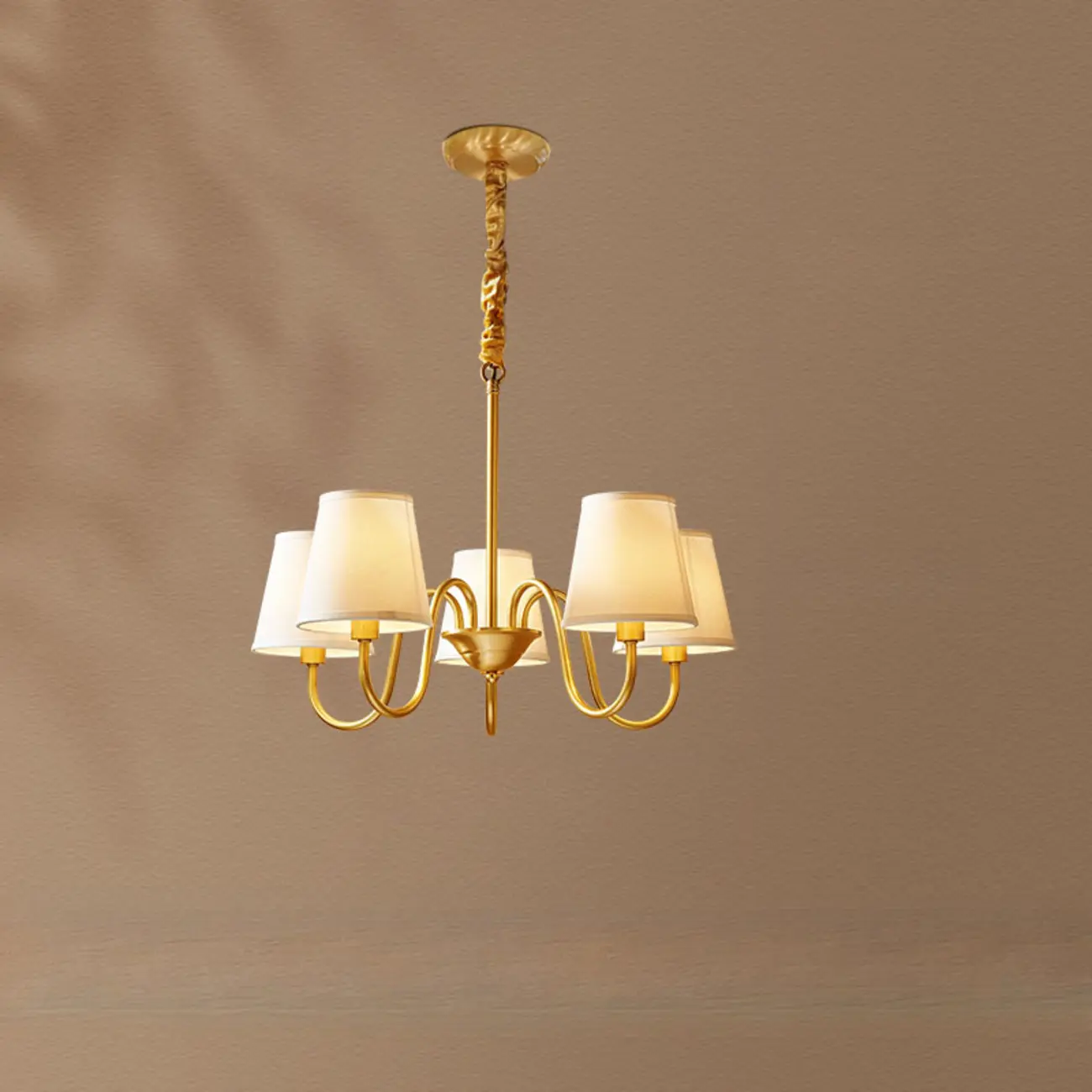 Elegant Modern Hanging Chandelier with Adaptive Height Image - 7 | homeyfad