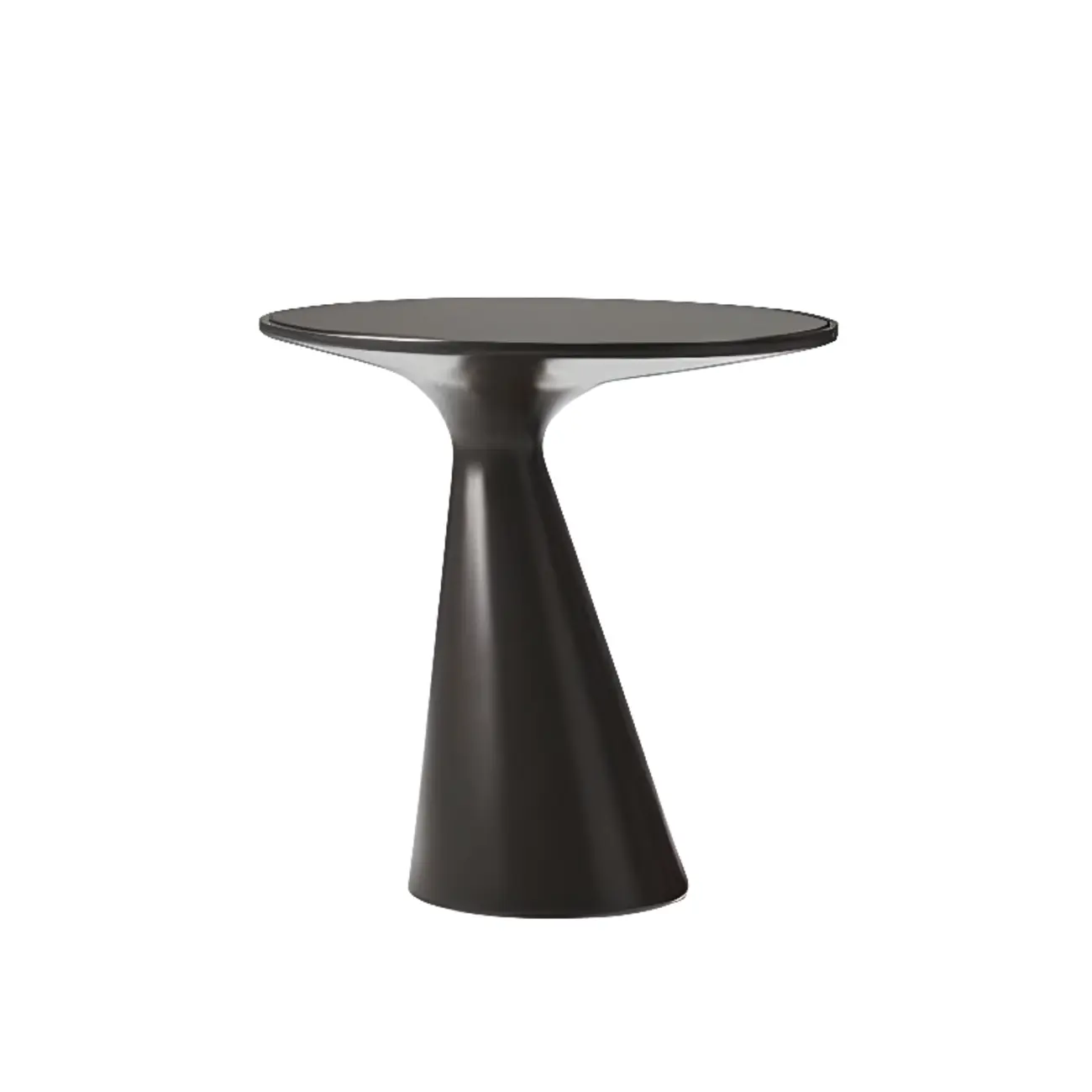 Modern Round Metal and Glass Side Table for Living Room Image - 5 | homeyfad