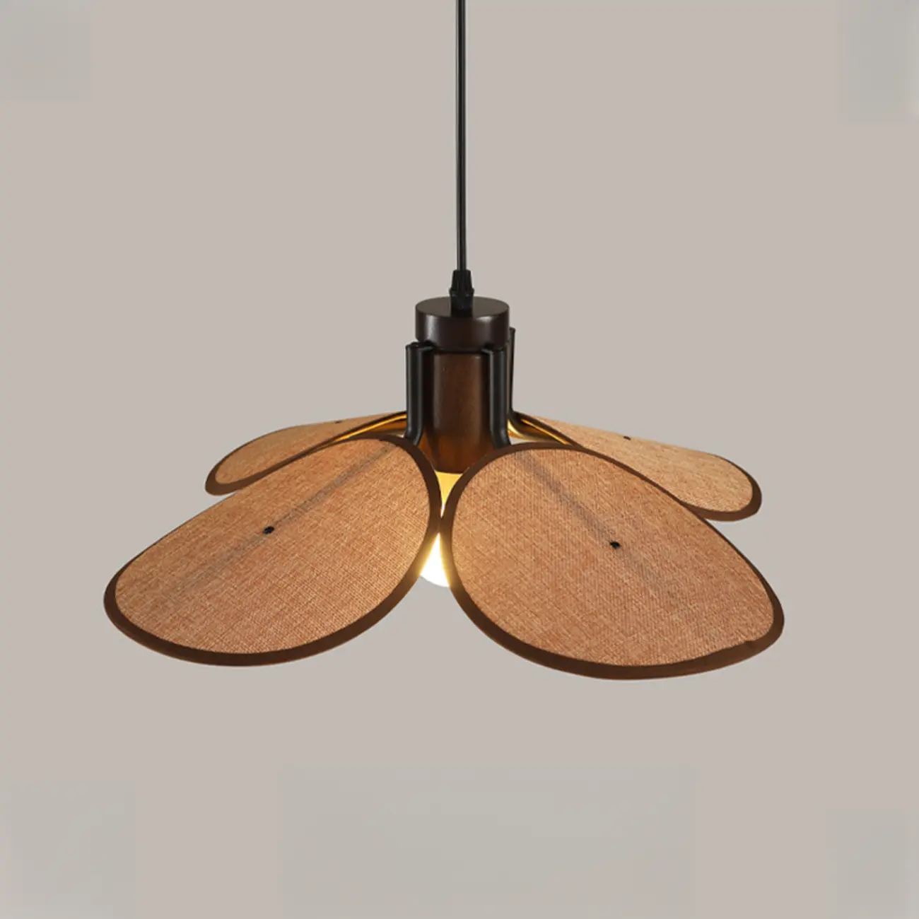 Walnut Wood Flora Pendant Light for Dining Room. Image - 9 | homeyfad