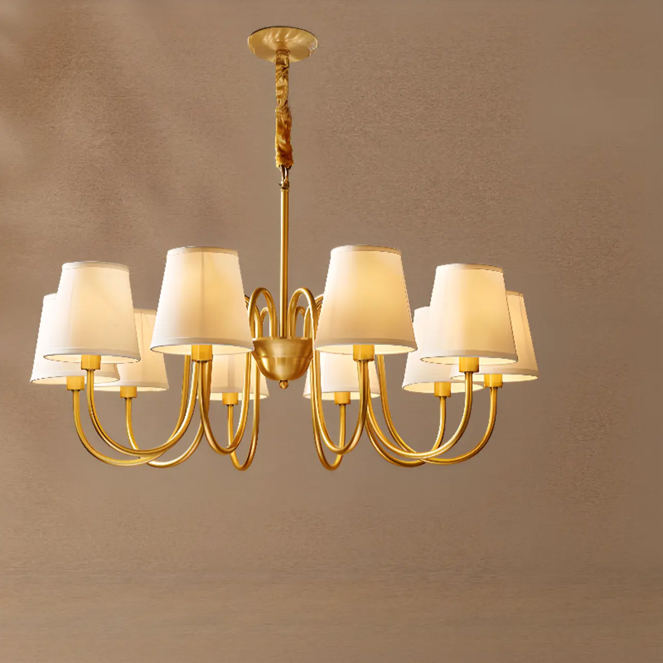 Elegant Modern Hanging Chandelier with Adaptive Height Image - 8 | homeyfad