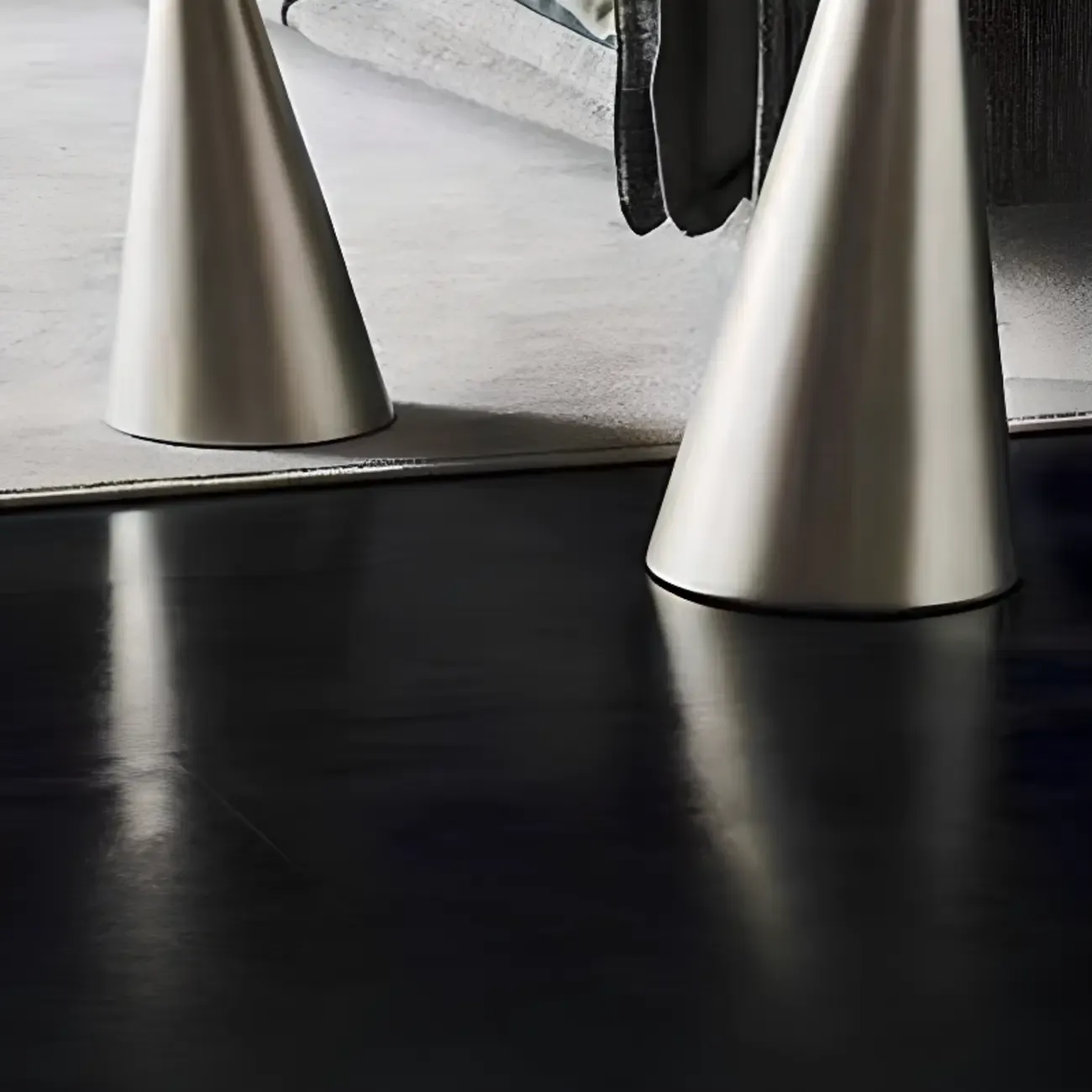 Modern Round Metal and Glass Side Table for Living Room Image - 6