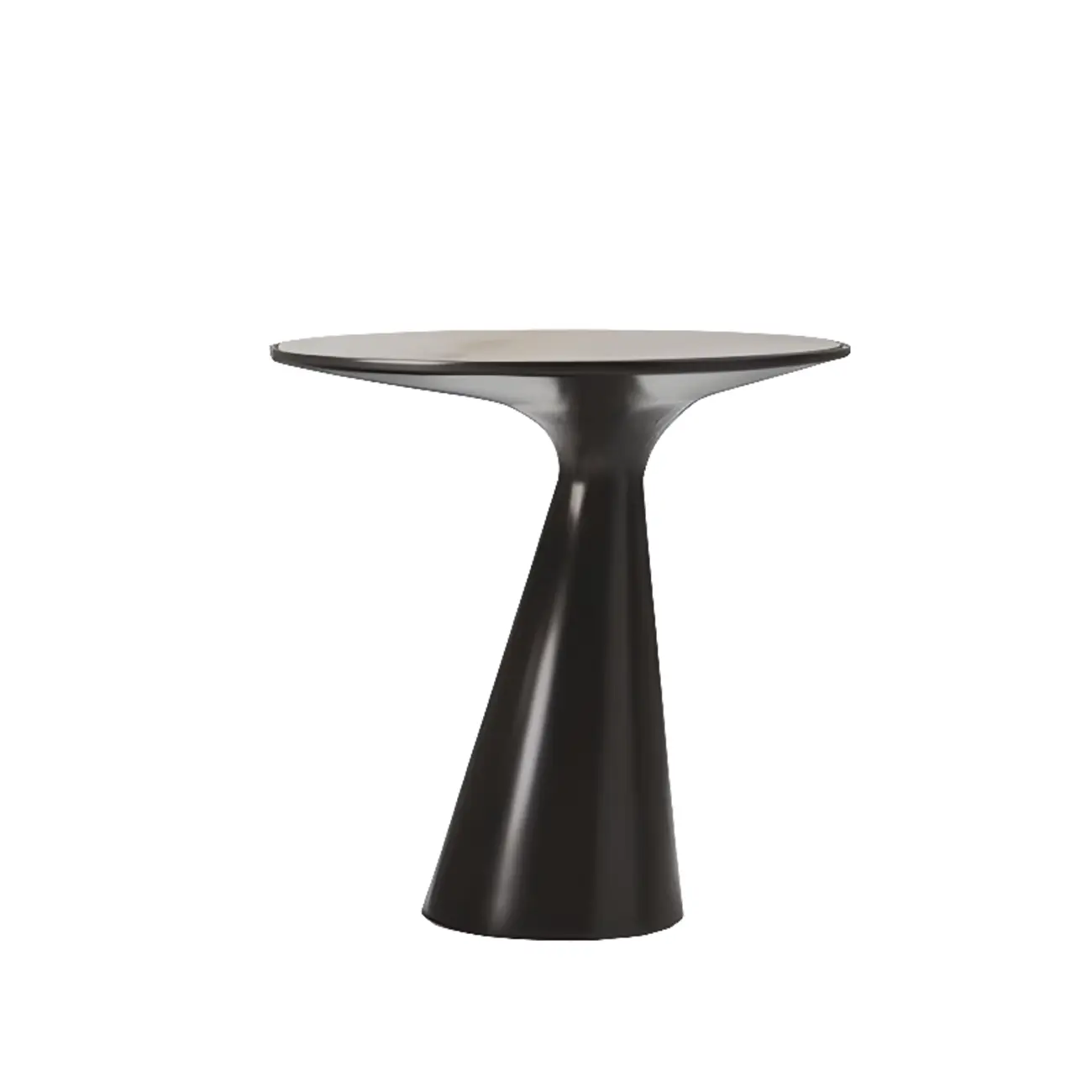 Modern Round Metal and Glass Side Table for Living Room Image - 7 | homeyfad