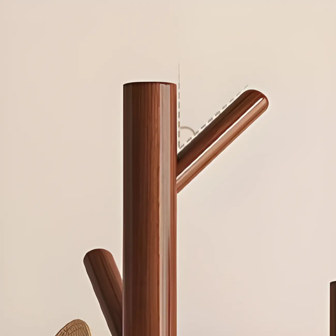 Modern Rotating Wooden Coat Rack with Shelves Image - 11 | homeyfad
