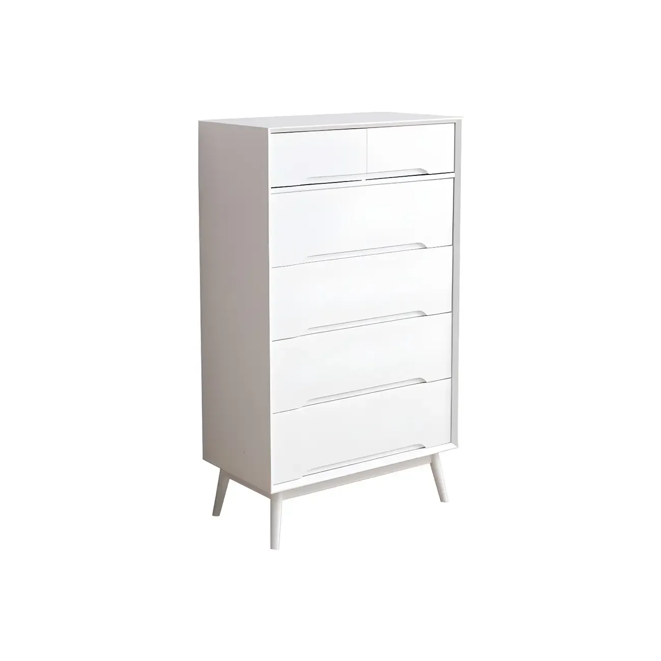 Retro Black Wood Dresser with Drawers storage for Bedroom Image - 17