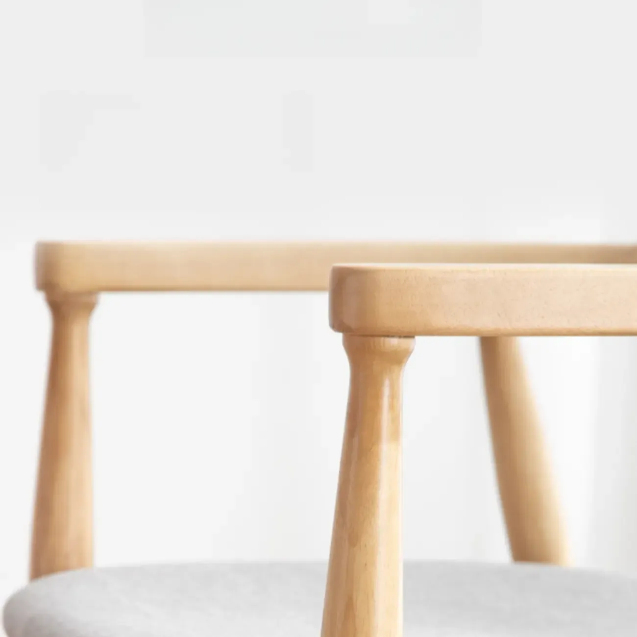 Simplistic Leather Upholstered Dining Chair Wooden with Armrest Image - 13