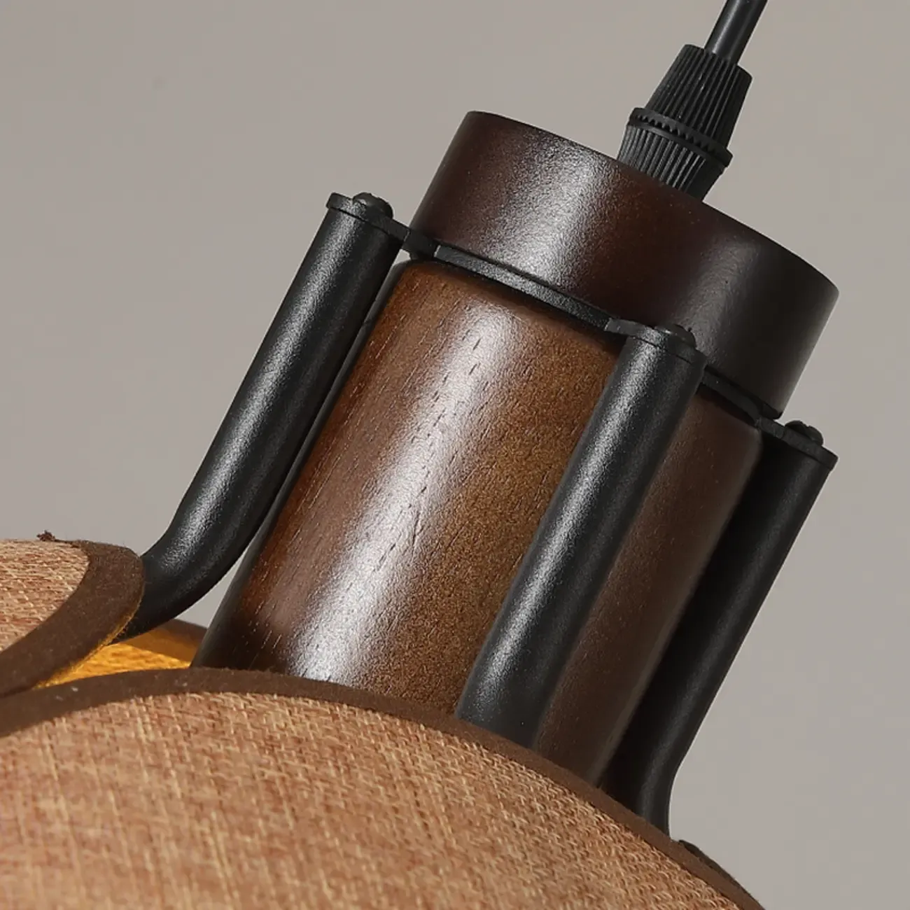 Walnut Wood Flora Pendant Light for Dining Room. Image - 13