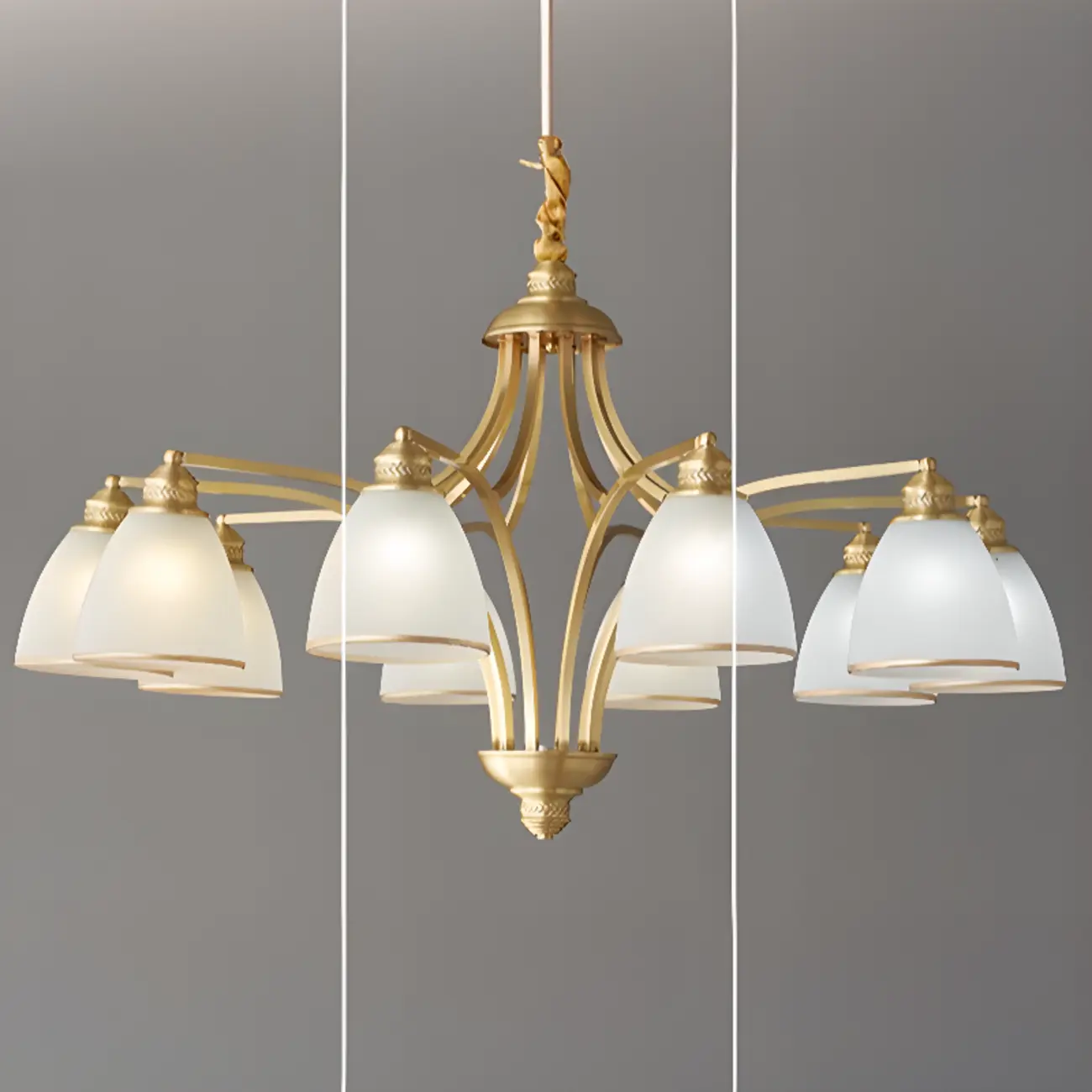 Elegant Modern Hanging Chandelier with Adaptive Height Image - 13 | homeyfad