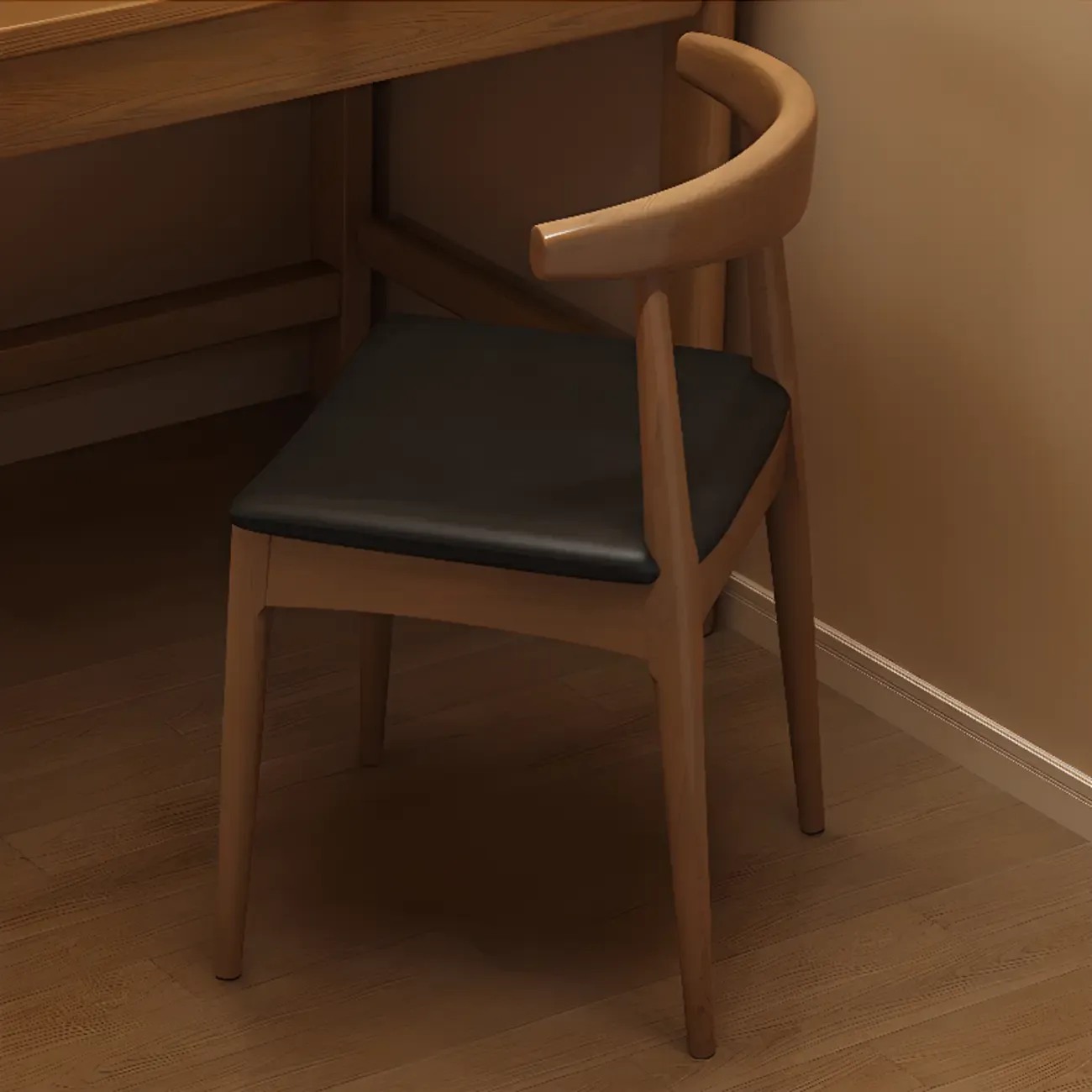 Modern Wooden Kids Writing Desk with Drawer and Chair Set Image - 9