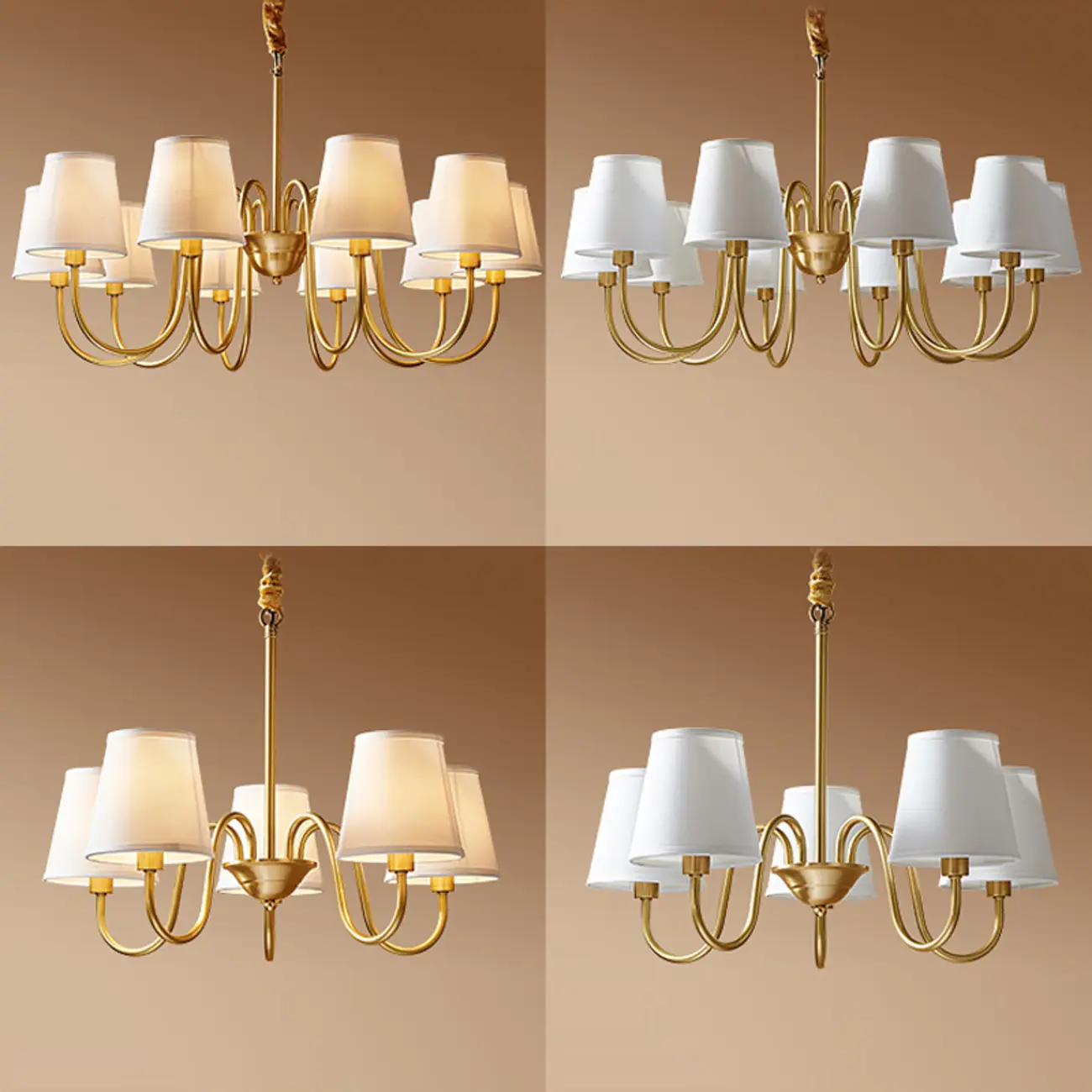 Elegant Modern Hanging Chandelier with Adaptive Height Image - 16 | homeyfad