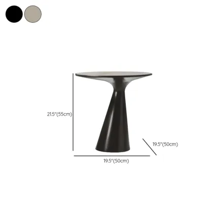 Modern Round Metal and Glass Side Table for Living Room Image - 16