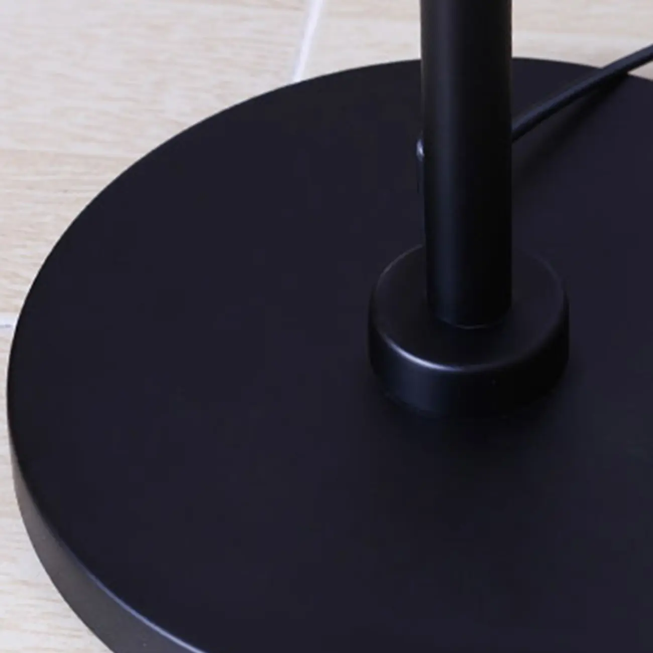 Black Traditional Floor Lamp with White Pleated Fabric Shade Image - 12 | homeyfad