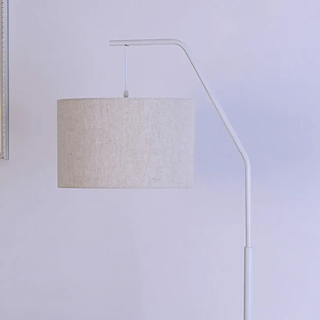 Black Traditional Floor Lamp with White Pleated Fabric Shade Image - 15