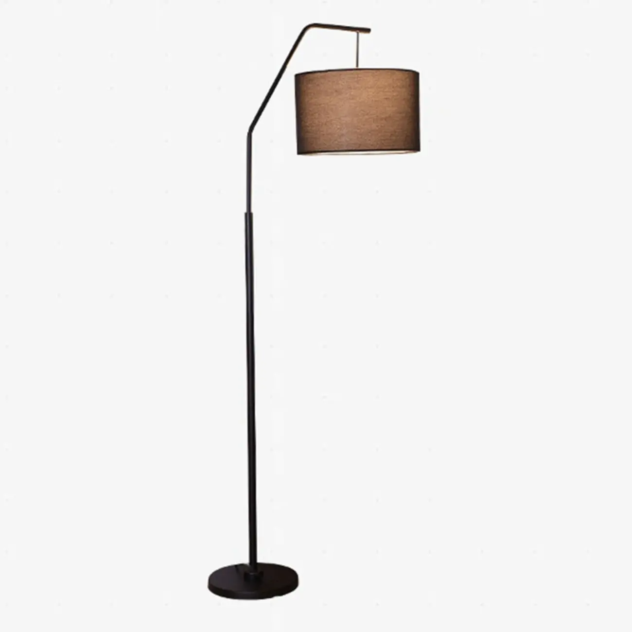 Black Traditional Floor Lamp with White Pleated Fabric Shade Image - 16 | homeyfad