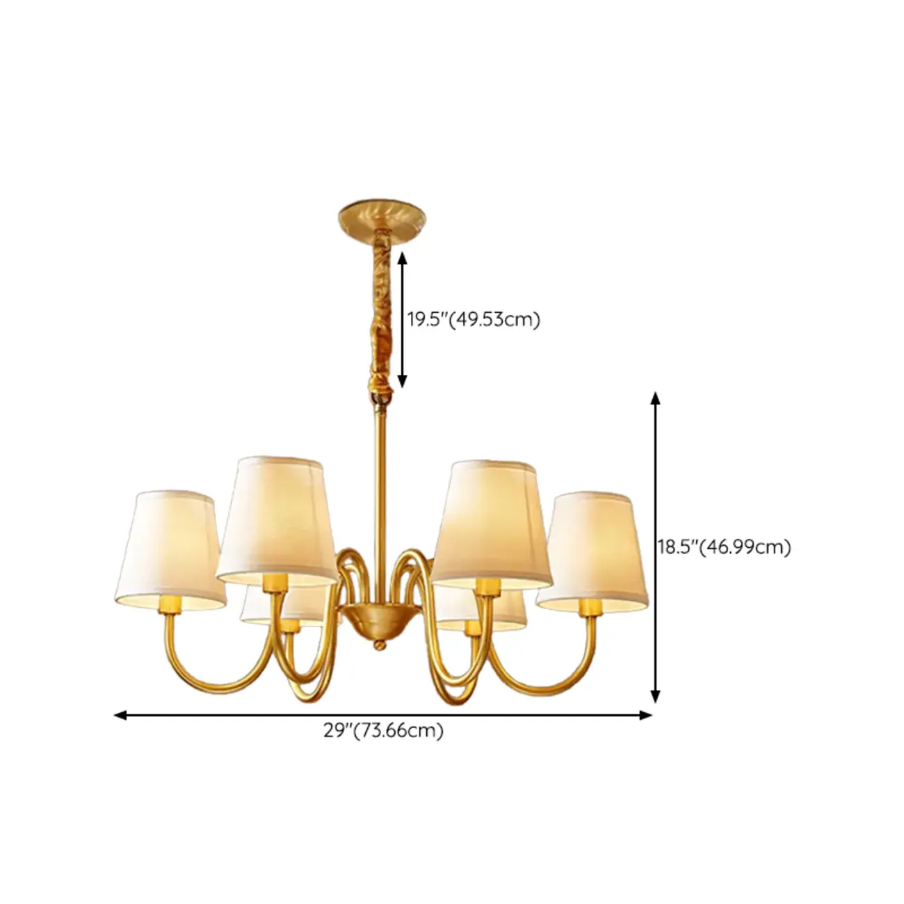 Elegant Modern Hanging Chandelier with Adaptive Height Image - 25 | homeyfad
