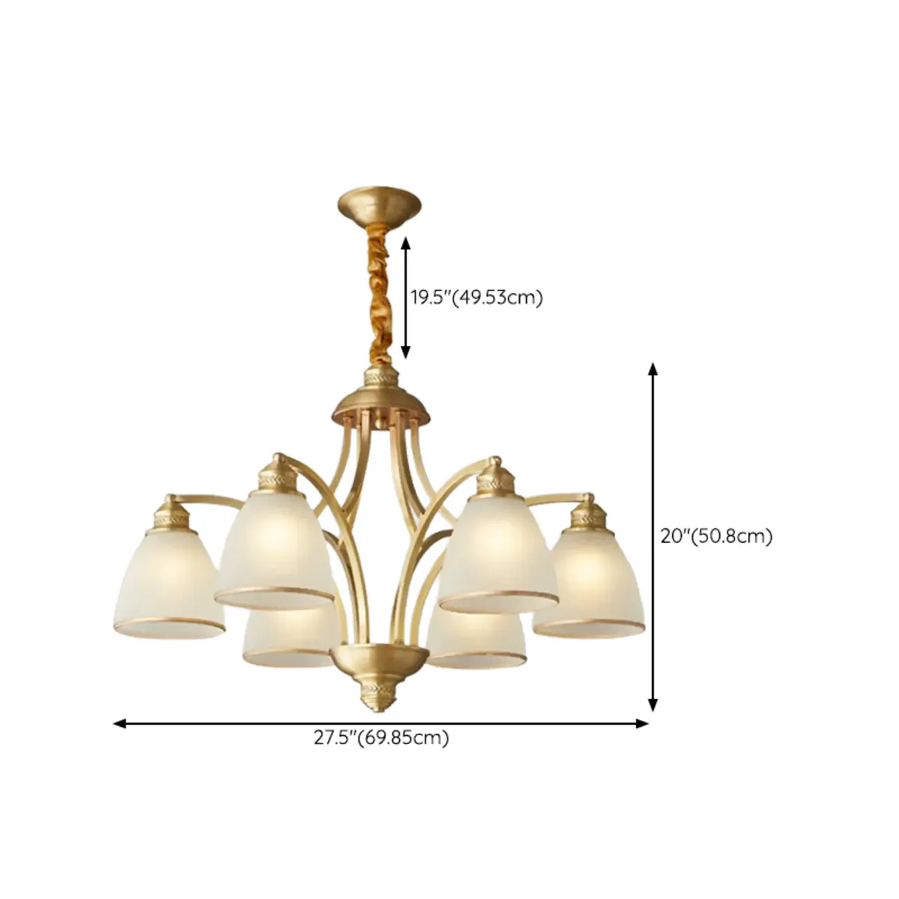 Elegant Modern Hanging Chandelier with Adaptive Height Image - 26 | homeyfad