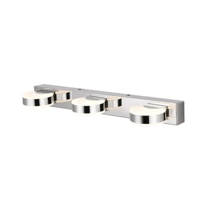 Modern Mini Silver LED Vanity Light for Bathroom Decor Image - 5