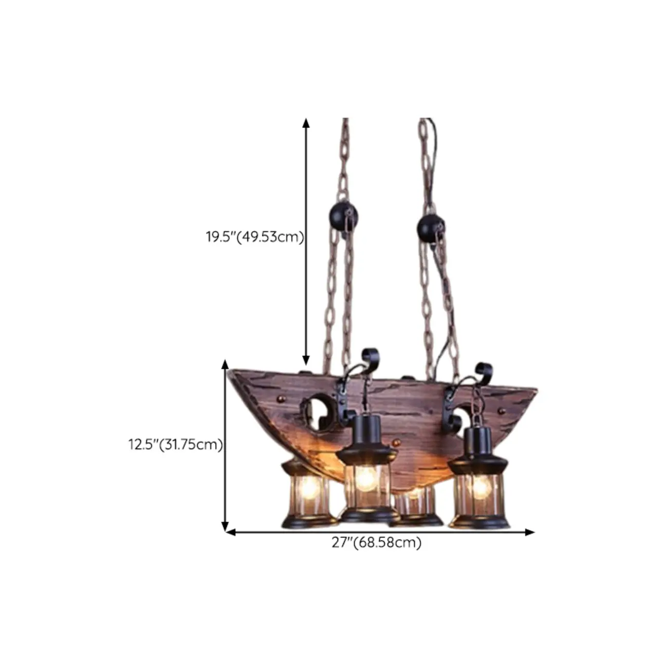 Industrial Island Light Brown Steampunk Cylindrical Pendant Light Image - 21 | homeyfad