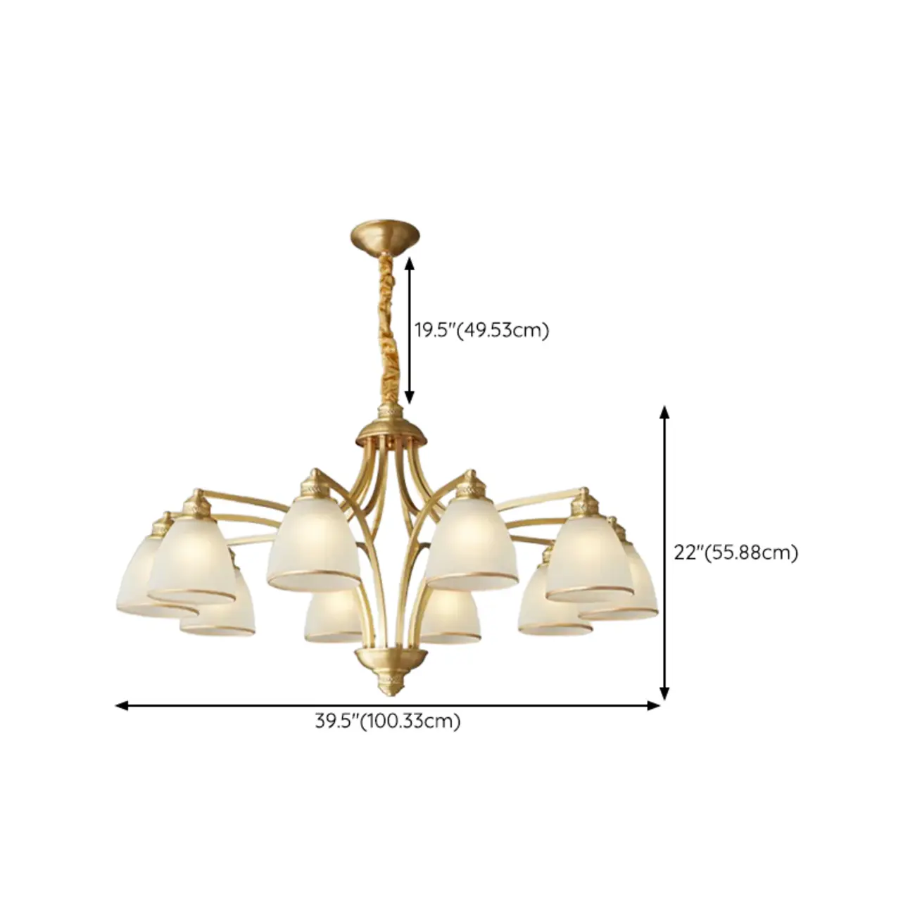 Elegant Modern Hanging Chandelier with Adaptive Height Image - 30 | homeyfad