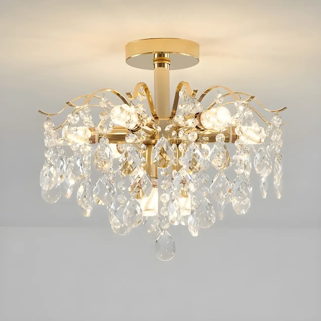 Multi-Light Luxury Crystal Chandelier with Elegant Design Image - 2