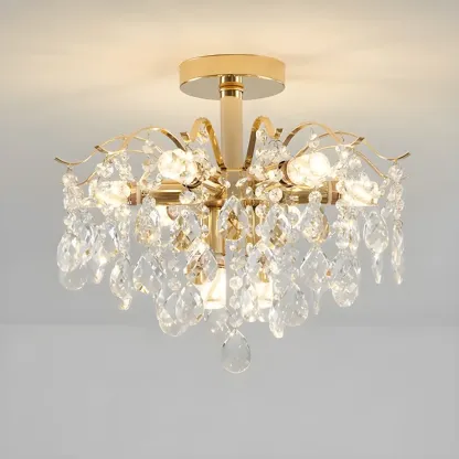 Multi-Light Luxury Crystal Chandelier with Elegant Design Image - 2