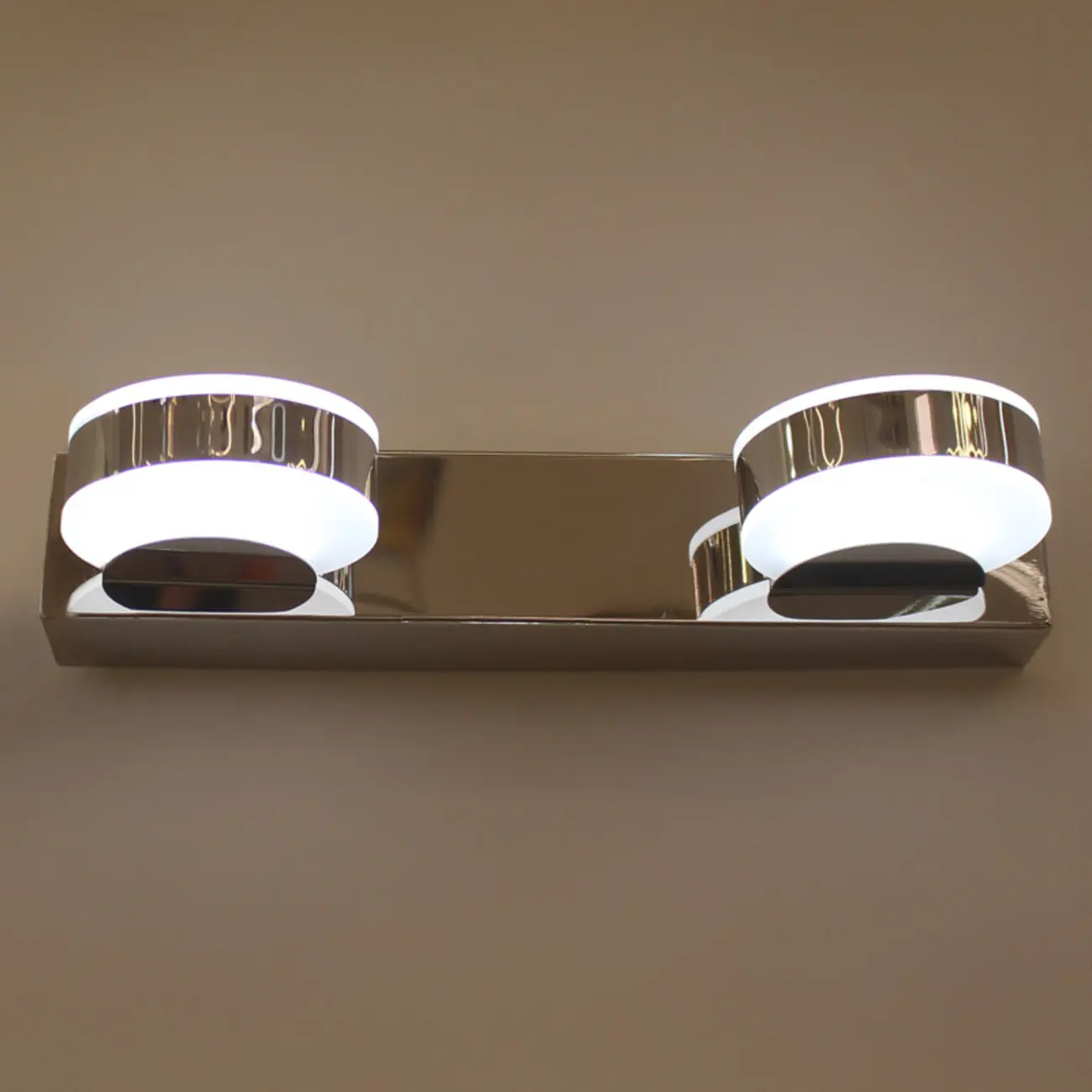 Modern Mini Silver LED Vanity Light for Bathroom Decor Image - 8 | homeyfad
