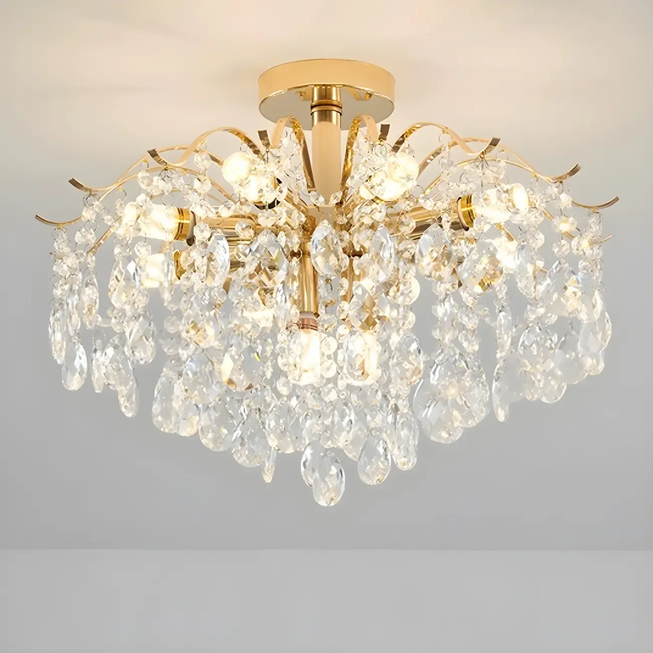 Multi-Light Luxury Crystal Chandelier with Elegant Design Image - 3