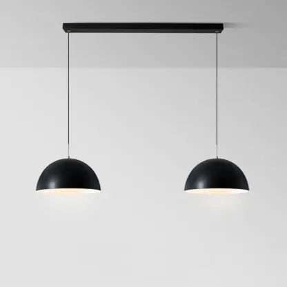 Nordic White Dome Metal Pendant Lamp for Dining Room Image - 5