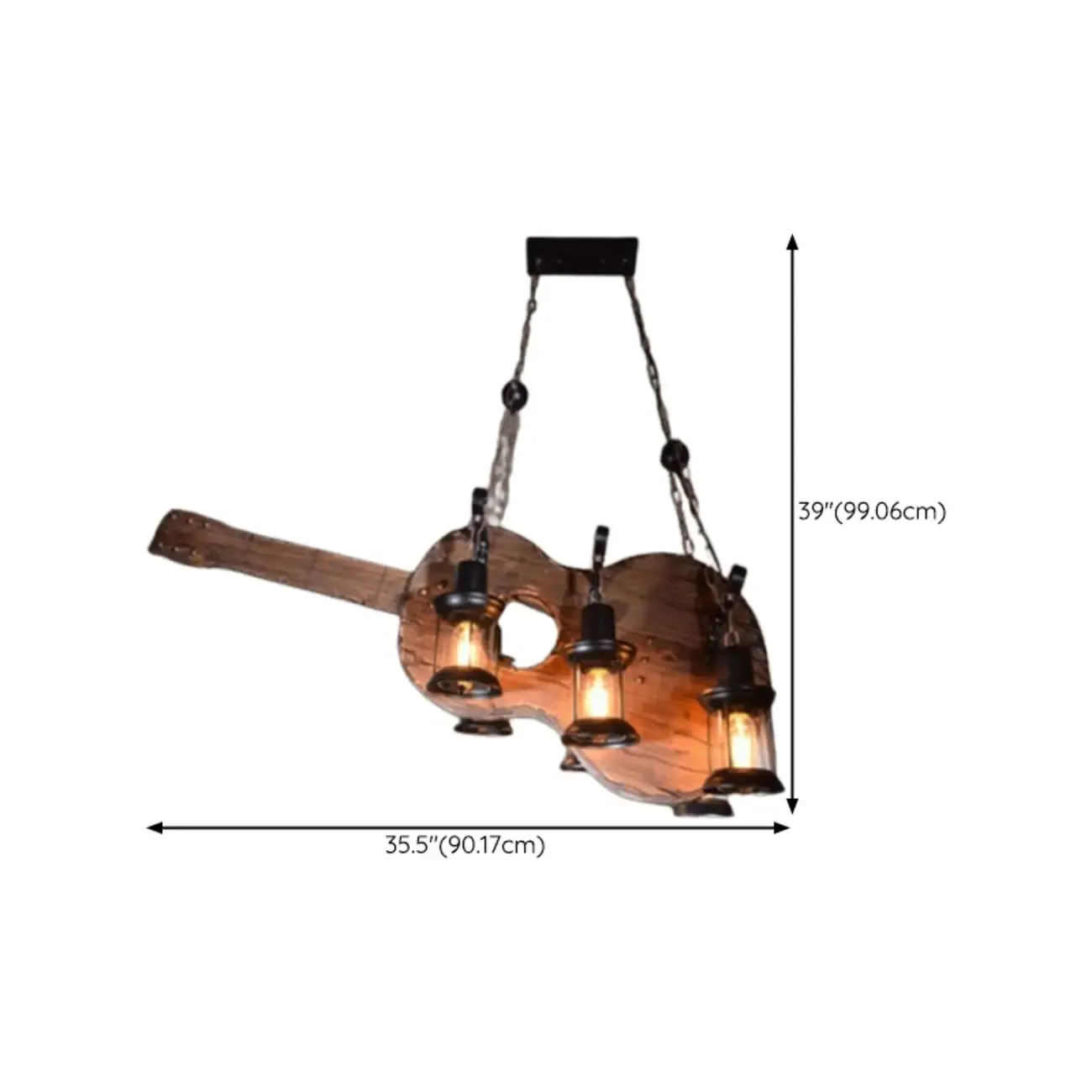 Industrial Island Light Brown Steampunk Cylindrical Pendant Light Image - 26