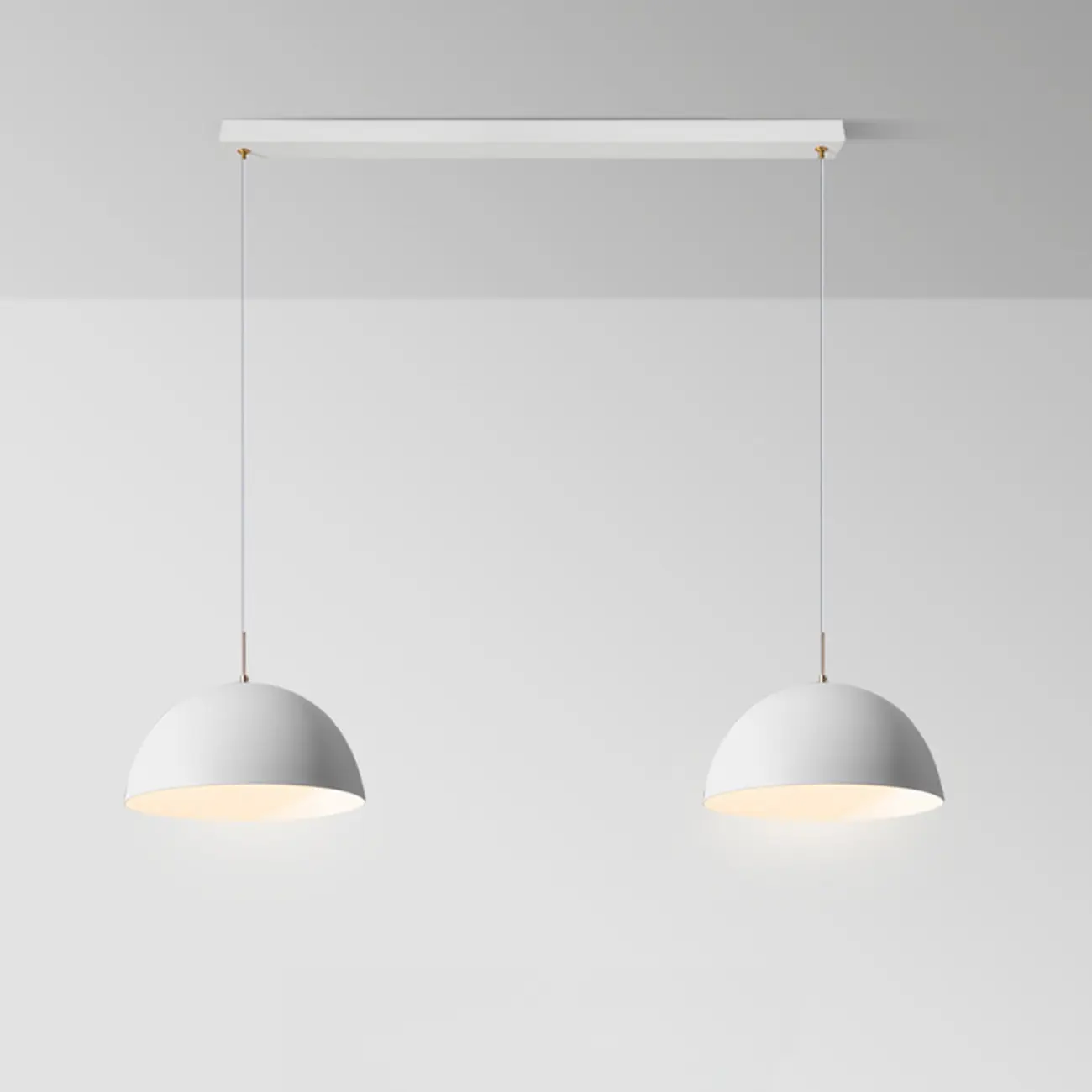 Nordic White Dome Metal Pendant Lamp for Dining Room Image - 6 | homeyfad