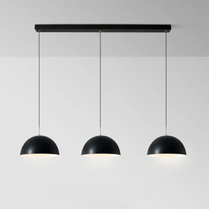 Nordic White Dome Metal Pendant Lamp for Dining Room Image - 7