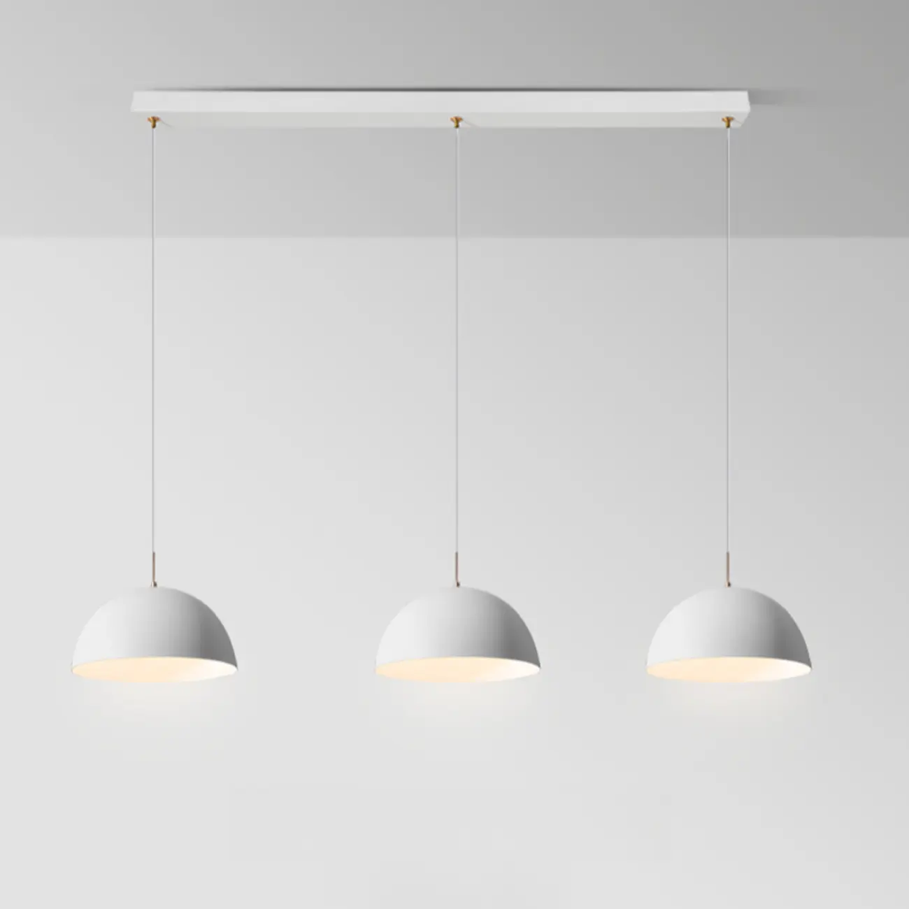 Nordic White Dome Metal Pendant Lamp for Dining Room Image - 8 | homeyfad