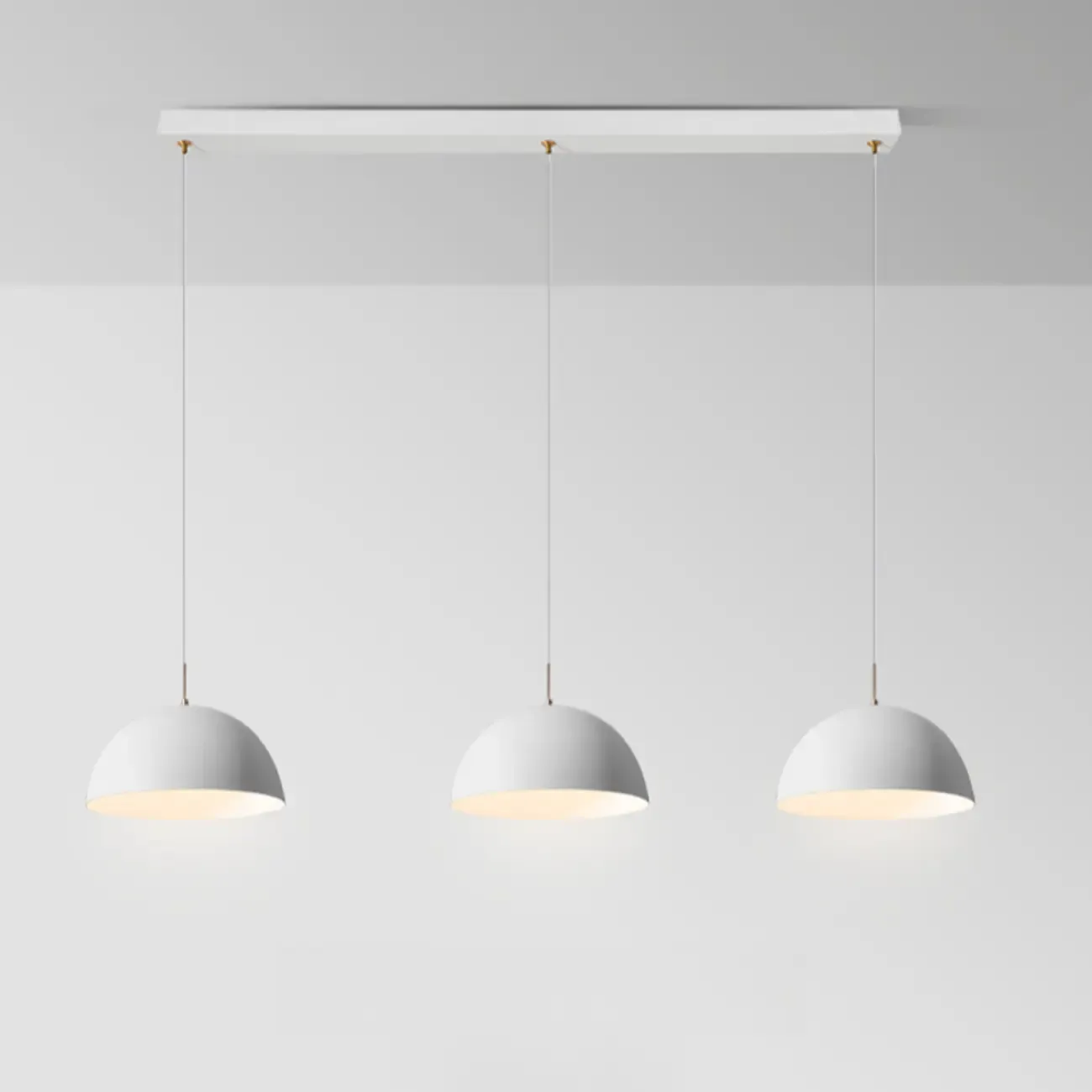 Nordic White Dome Metal Pendant Lamp for Dining Room Image - 8