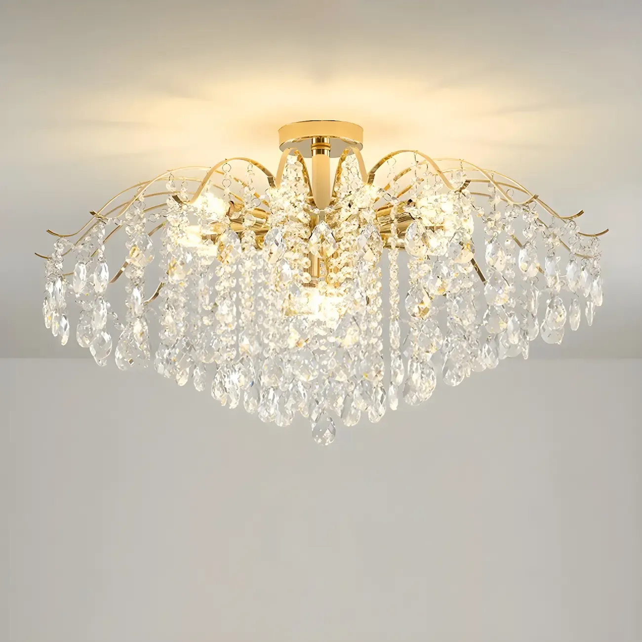 Multi-Light Luxury Crystal Chandelier with Elegant Design Image - 7