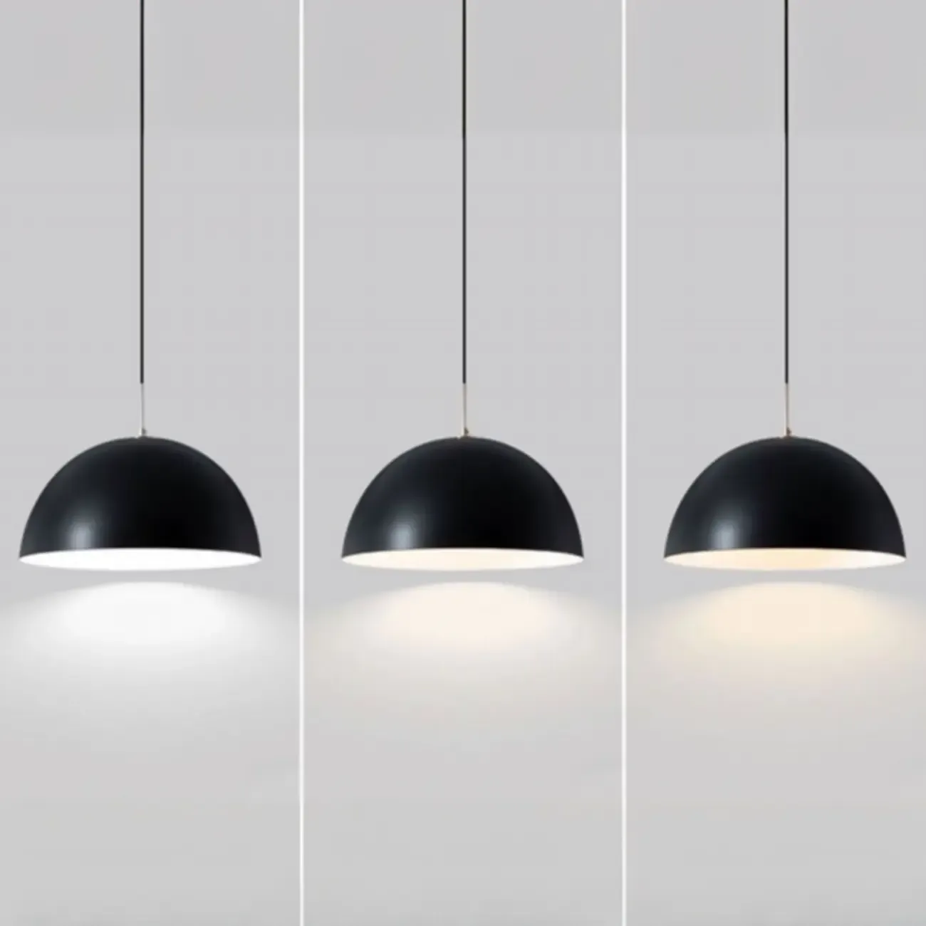 Nordic White Dome Metal Pendant Lamp for Dining Room Image - 11