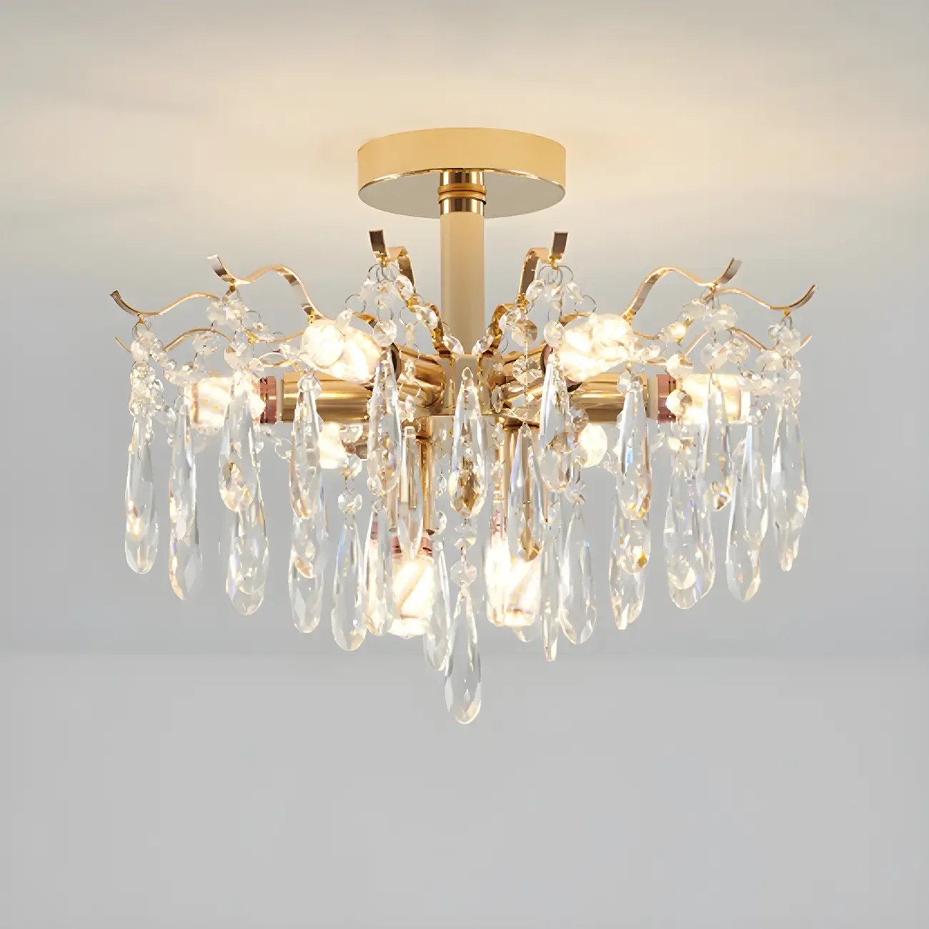 Multi-Light Luxury Crystal Chandelier with Elegant Design Image - 9