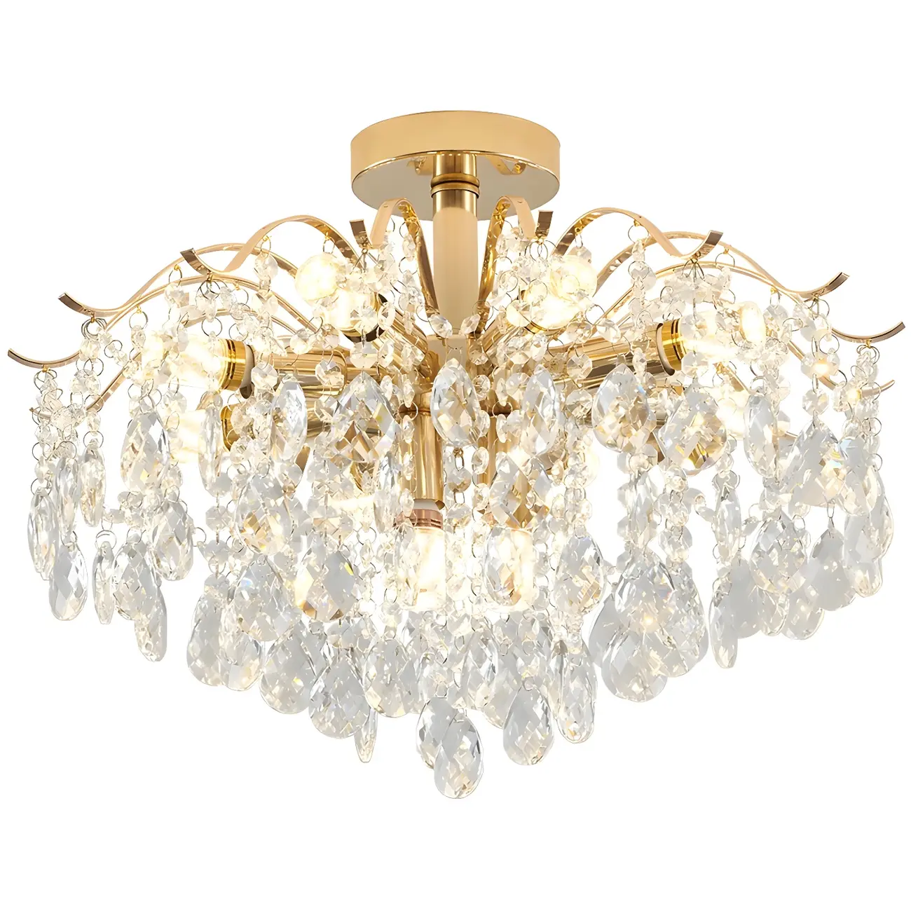 Multi-Light Luxury Crystal Chandelier with Elegant Design Image - 10 | homeyfad