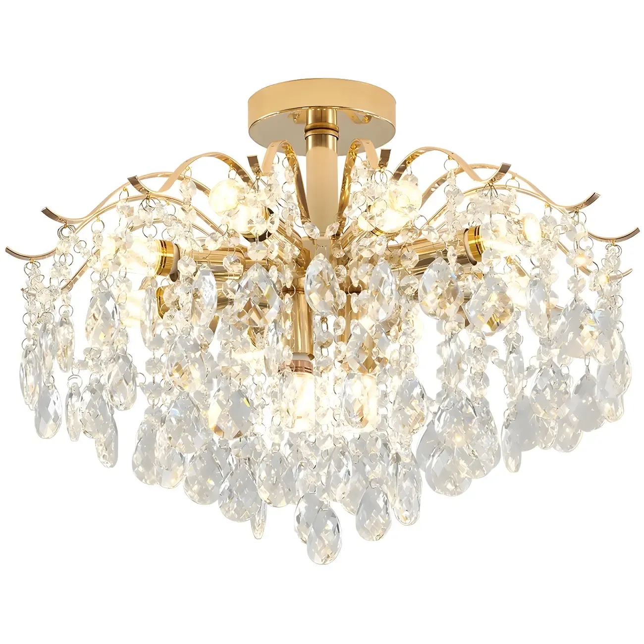 Multi-Light Luxury Crystal Chandelier with Elegant Design Image - 10