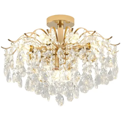 Multi-Light Luxury Crystal Chandelier with Elegant Design Image - 10