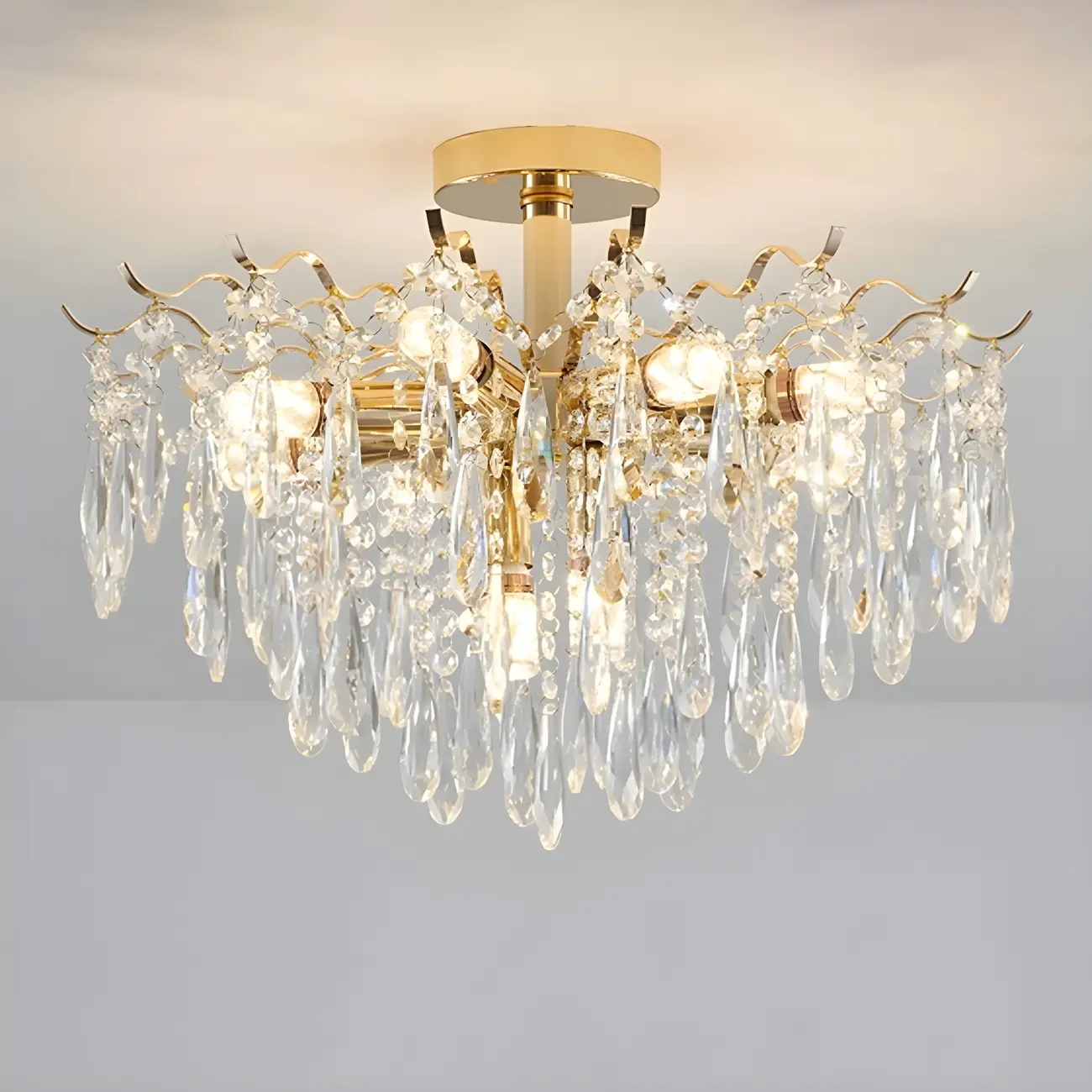 Multi-Light Luxury Crystal Chandelier with Elegant Design Image - 11 | homeyfad