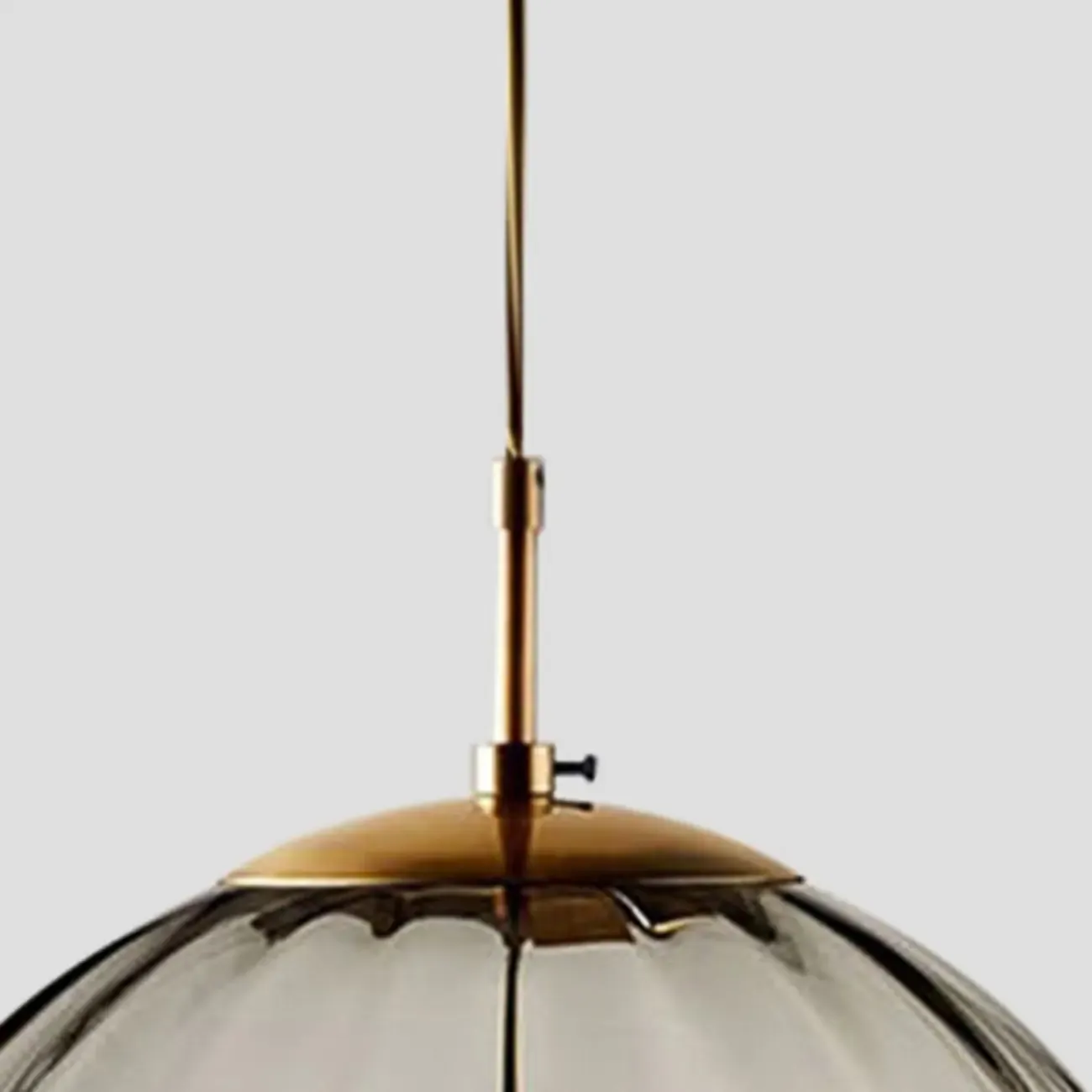 Modern Smoky Glass LED Globe Pendant Light Design for Bedroom Image - 14
