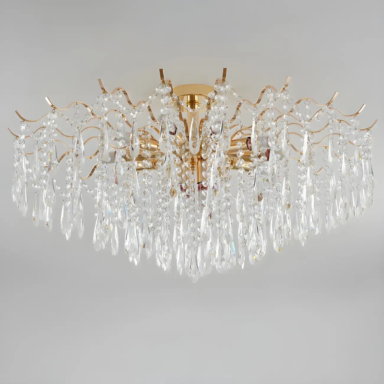 Multi-Light Luxury Crystal Chandelier with Elegant Design Image - 12