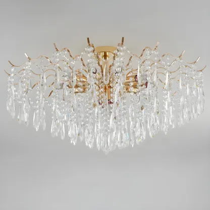 Multi-Light Luxury Crystal Chandelier with Elegant Design Image - 12