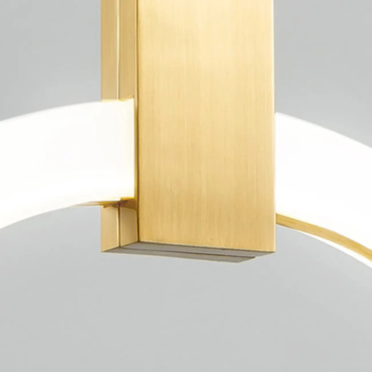 Customizable Gold Ring LED Cluster Pendant Light for Staircase Image - 21 | homeyfad